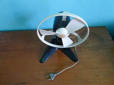 Tischventilator Typ 7020, 4/3 aus Bakelid 60iger Jahre, funktionsfähig, 2 Stufen - Bild 1 von 4