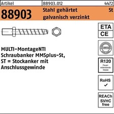 Stockanker R 88903 MMSplus-St 6x65/20/30 SW 10 Stahl galv.verz. 50St. HECO