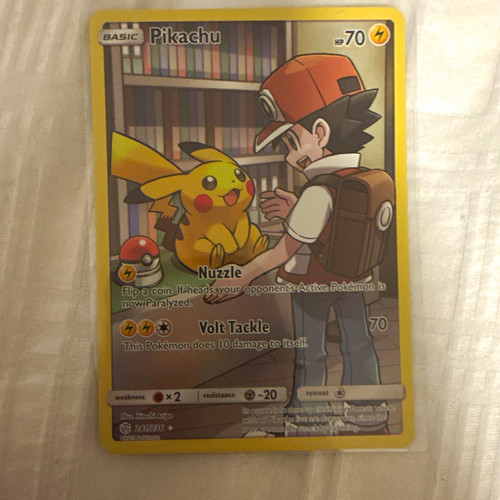 Pikachu 241/236 Cosmic Eclipse Secret Rare Holo Full Art Pokémon TCG 2019