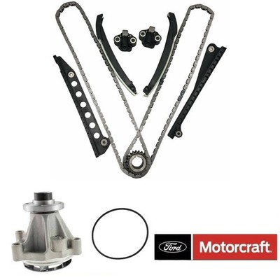 Timing Chain Kit Motorcraft Water Pump Fit 03-11 Ford Expedition E F150 WINDSOR