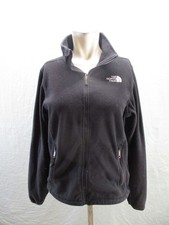 The North Face Size M Womens Black Fleece Full Zip Outdoor Hiking Jacket 600