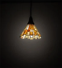 Meyda Tiffany 109311 Jadestone 5"W Mini Pendant - Brown