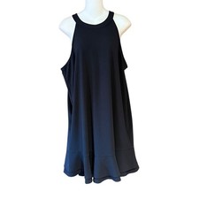 Mud Pie Women’s Size Large Classic Little Black Dress with Ruffle Hem