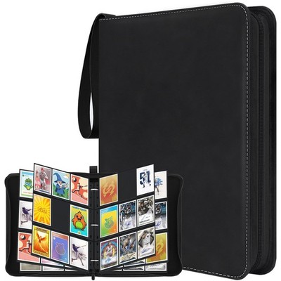 Album Portacarte Calcio YCWIN – 50 Pagine Con 4 Tasche – Raccoglitore Con Cerniera E Maniglia Per 400 Cards - 5