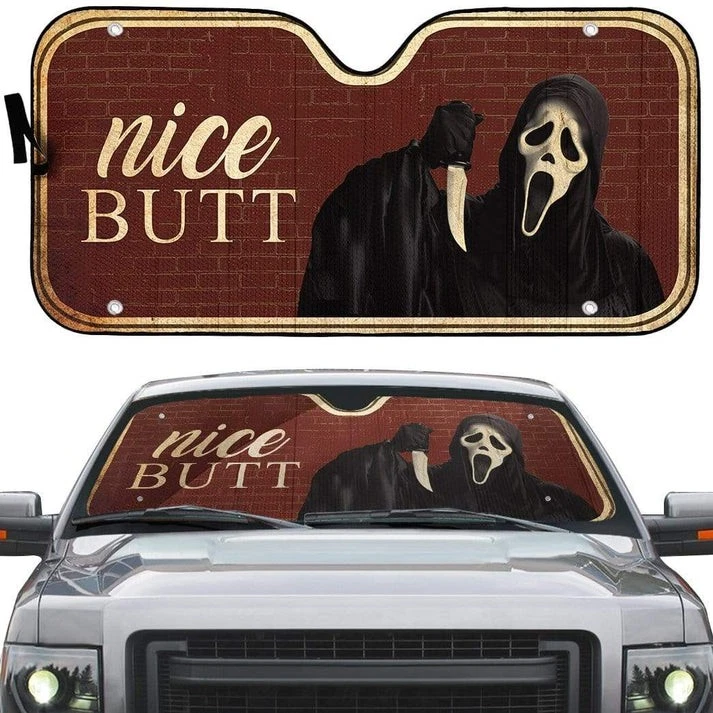 3D Nice Butt Scream Halloween Custom Car Auto Sunshade