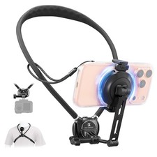 K&F Concept 2in1 Magnetic & Clip-on Phone GoPro Neck Holder POV Mount Hands-Free