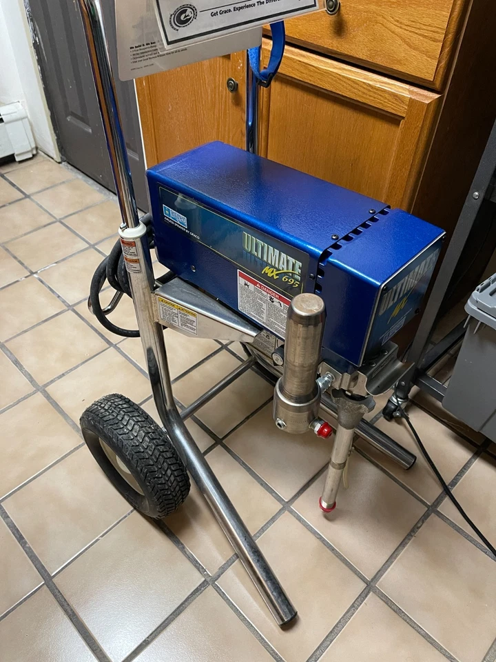 Новый безвоздушный распылитель Graco MX 695 Contractor с пистолетом, шлангом и наконечником в комплекте все новые из старых запасов - Изображение 4 из 4