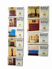 X-ACTO House of Miniatures Furniture Kits/Components/Instructions - Lot of 10