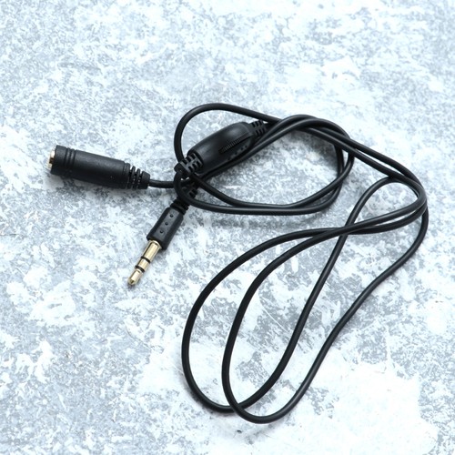 Juego de 2 Auriculares con Cable de Extensión de Audio con Micrófono de Control de Volumen 1M - Imagen 2 de 12