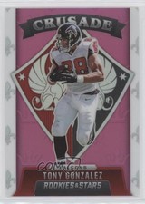 2021 Panini Rookies & Stars Crusade Pink Prizm 32/75 Tony Gonzalez HOF n0c