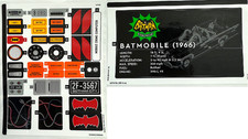 LEGO STICKER SHEET 1  2 ONLY 76328 CLASSIC TV SERIES BATMOBILE from set New