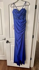 Royal Blue Prom Dress / Size 8