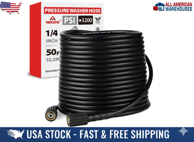 #ad 3100 PSI Pressure Washer Hose 1 4quot; X 50 Ft Briggs Stratton Craftsman 375 Generac $43.97