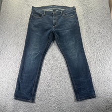 Old Navy Built-In Flex Jeans Men's 38x30 Blue Cotton Denim Skinny Stretch Faded
