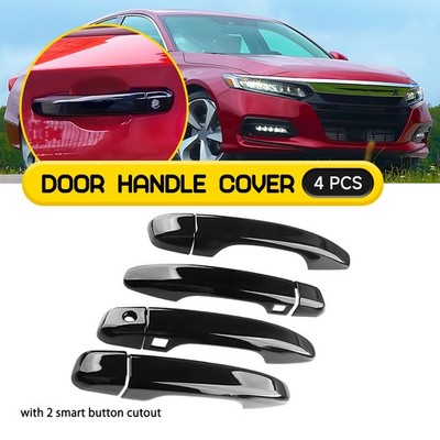 For 2018-2022 Honda Accord Door Handle Cover Trim Set Gloss Black 4Pcs/Set