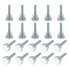 M4 x 16mm 20Pcs Knurled Thumb Screws with Shoulder Grip Knobs for TV Monitor