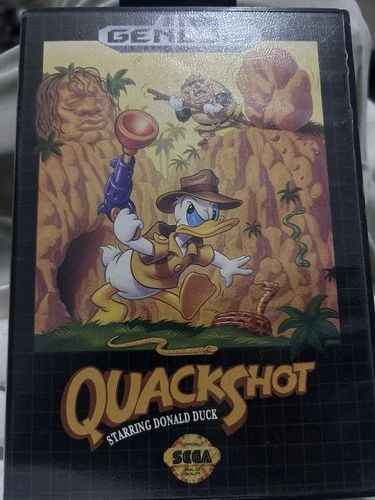 SEGA Quackshot Starring Donald Duck Sega Genesis PAL Manual Original Case