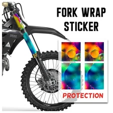 For Kawasaki KX250 KX450 KX250X KX450X Fork Wrap Sticker TT039