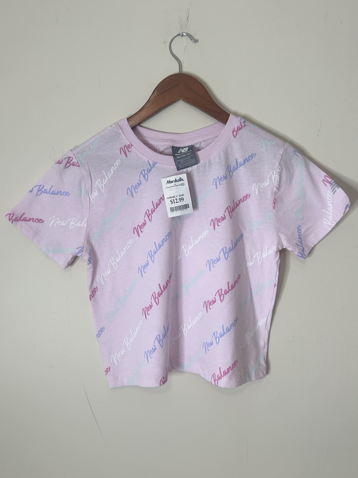 Girls Graphic T-Shirt Lot Of 5 Champion, New Balance, Converse, and Reebok thumbnail 4