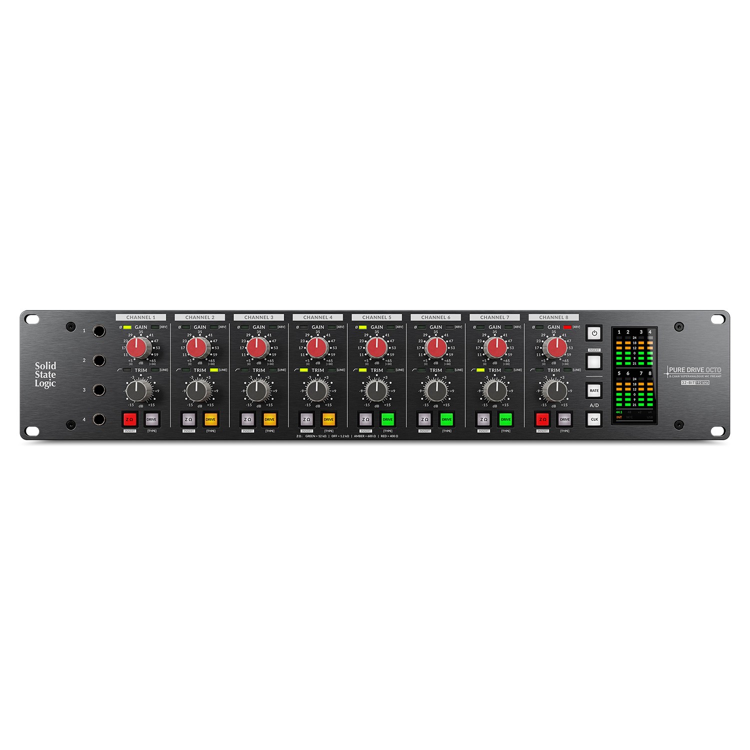 SSL PureDrive OCTO 8-Channel Microphone Preamp (Demo Deal)