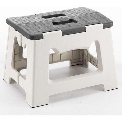 Step Stool Foldable, 9'' Folding Step Stool for & Adults, Hold Up to