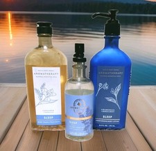Bath  Body Works Aromatherapy SLEEP LAVENDER VANILLA Pillow Mist,Lotion,Sh Gel