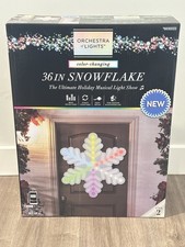 Gemmy Orchestra of Lights 36.22 - inch Color-Changing Freestanding Snowflake LED