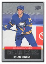2021-22 Upper Deck #DD-3 Dylan Cozens Debut Dates