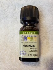 Aura Cacia Organic Geranium  0.25 fl oz (7.4 ...