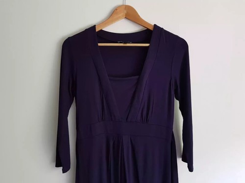 Isabella Oliver maternity Size 2/UK 10 stretchy 3-4 sleeve dress - Navy blue - Bild 2 von 5
