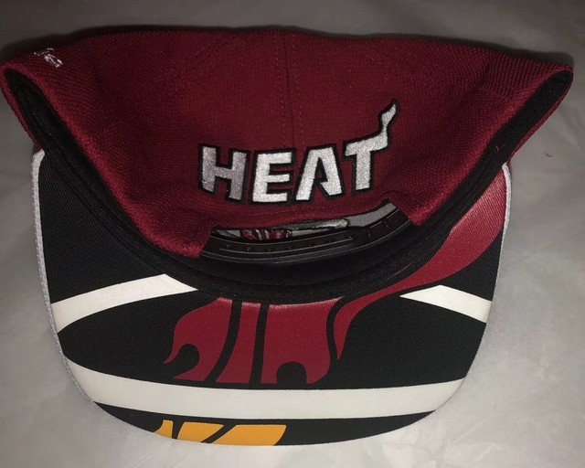 Miami Heat NBA Draft Official Adidas Adjustable Snapback Hat Cap eBay