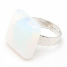 Handmade Huge Rainbow Fire Moonstone Gemstone Solid Silver Adjustable Rings New
