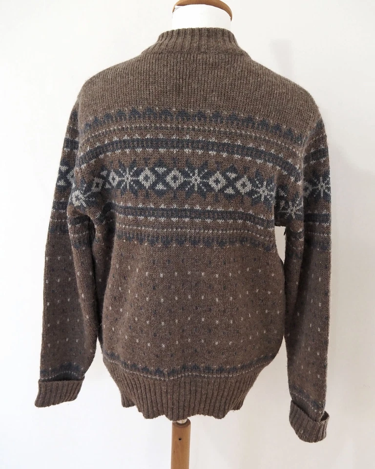 Strick Pullover Grösse L Herren Island Norweger Style K087 - Bild 3 von 3