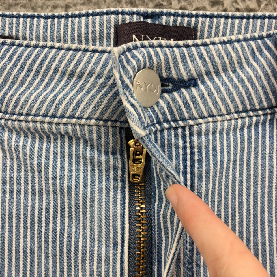 NYDJ Alina Legging Pants Womens 12 (actual 33x26) Multicolor Striped High Rise - Image 3 of 4