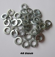40 Federringe 6,1 Mm, Verzinkt, Sperrringe, Federscheiben, 12760/3960