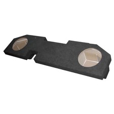 QPower Dual Hole 10  Underseat Subwoofer Enclosure Box for 02-18 Dodge Quad Cab