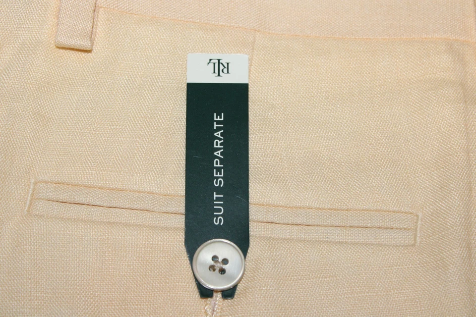 Новый Polo Ralph Lauren 100% льняные брюки молодой мужской костюм отдельный 18R 29 Вт весна - Изображение 2 из 4