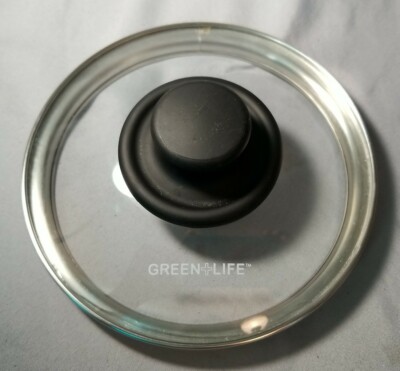 Green Life Replacement Clear Glass Lid 6 in Inner Black Silicone Handle