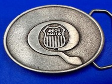 UNION PACIFIC Trains Railroad Transportation Company Train Collector Belt Buckle