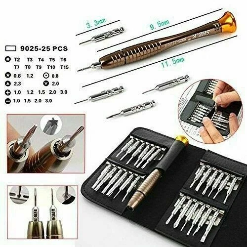 Mobile Phone 25 in 1 Repair Tool Kit Screwdriver Set iPhone iPod iPad Samsung UK - Image 4 of 4