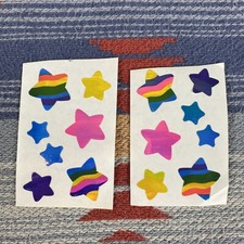 Hearts Foil Stickers 2 sheets Gold glimmer