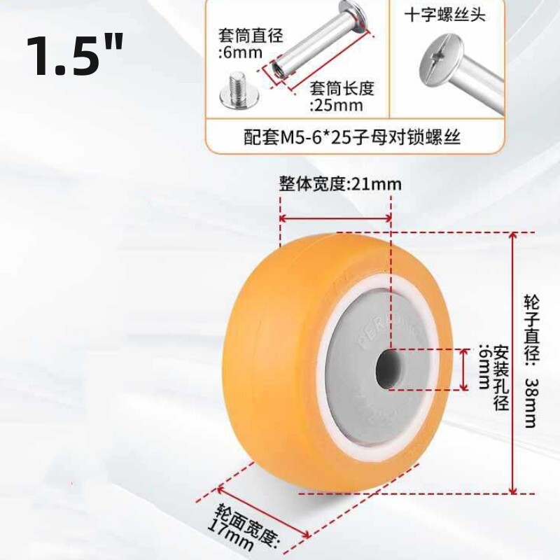 Wheels Suitcase Wheel Repair Kits Nylon Orange
