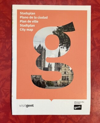 VISIT GENT ghent BELGIUM CITY MAP Multiple languages including English