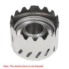 Ultralight Titanium Alcohol Stove Windproof Stove Camping Rack for Survival R1N4