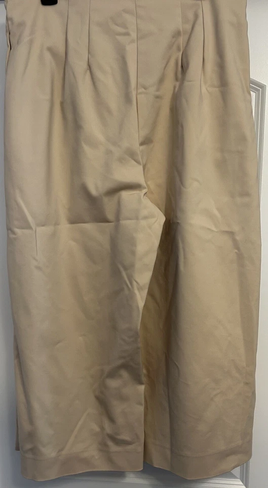 Pantalones cortos Alex Marie tostados tiro alto pierna ancha talla 14 Foto 2 de 4