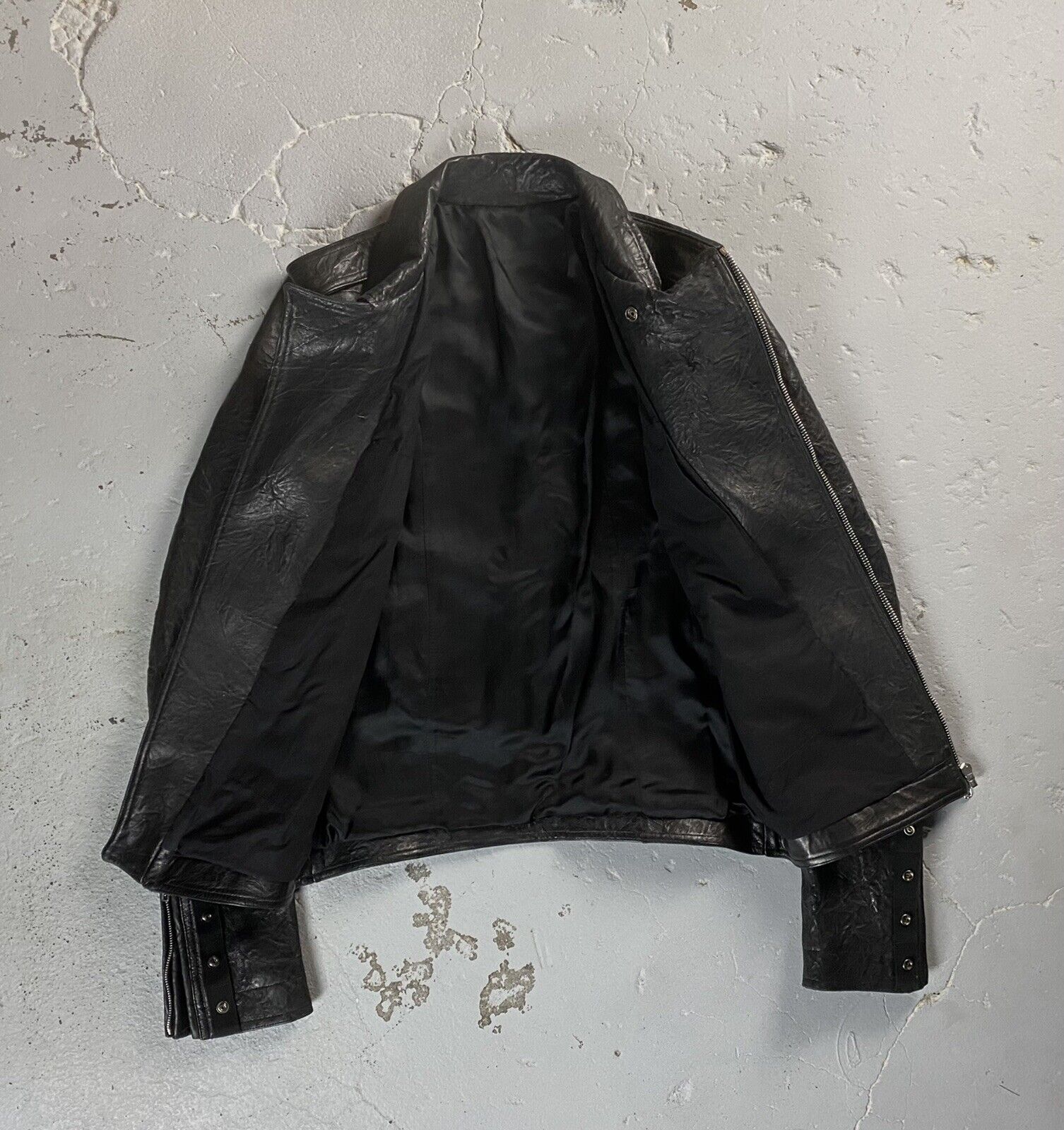 Rick Owens Stooges Leather Jacket Size 48 Small Faun 2015 Rugged 