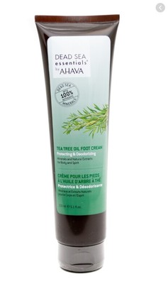 AHAVA Dead Sea Essentials Tea Tree Oil Foot Cream 5.1 oz Sooth & Soften Heels! 