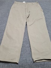 Carhartt Carpenter Pants Men's 38x34 Dungaree Fit Duck Canvas B11 DES  READ 