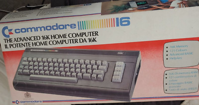Commodore C 16 1985 (+  NT, Manual) in OVP working 8-bit classic 27142 .264