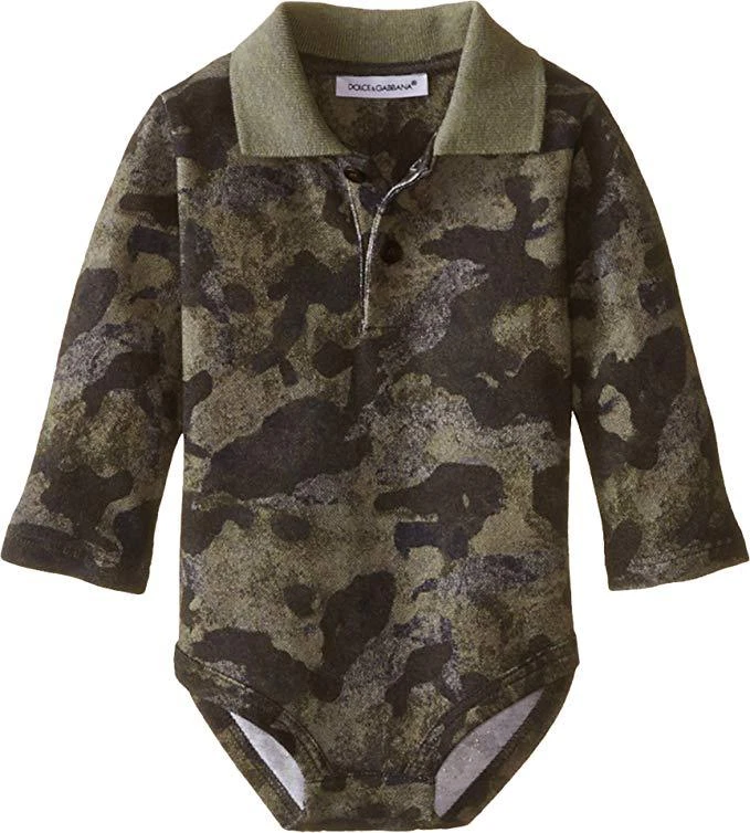 Dolce & Gabbana Kids Baby Boy's Camo One-Piece (Infant) Print 9-12 Months